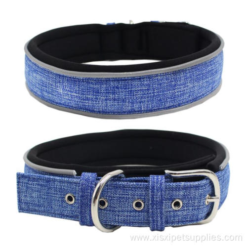 Colorful Quick Release Neoprene Reflective Tape Dog Collar